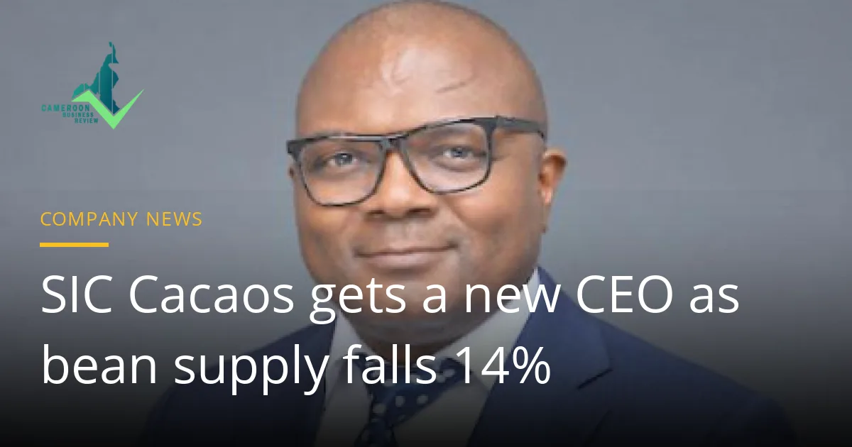 Portrait of Blaise Kengne, new chief executive of SIC Cacaos and Barry Callebaut Cameroon. Photo: Business in Cameroon