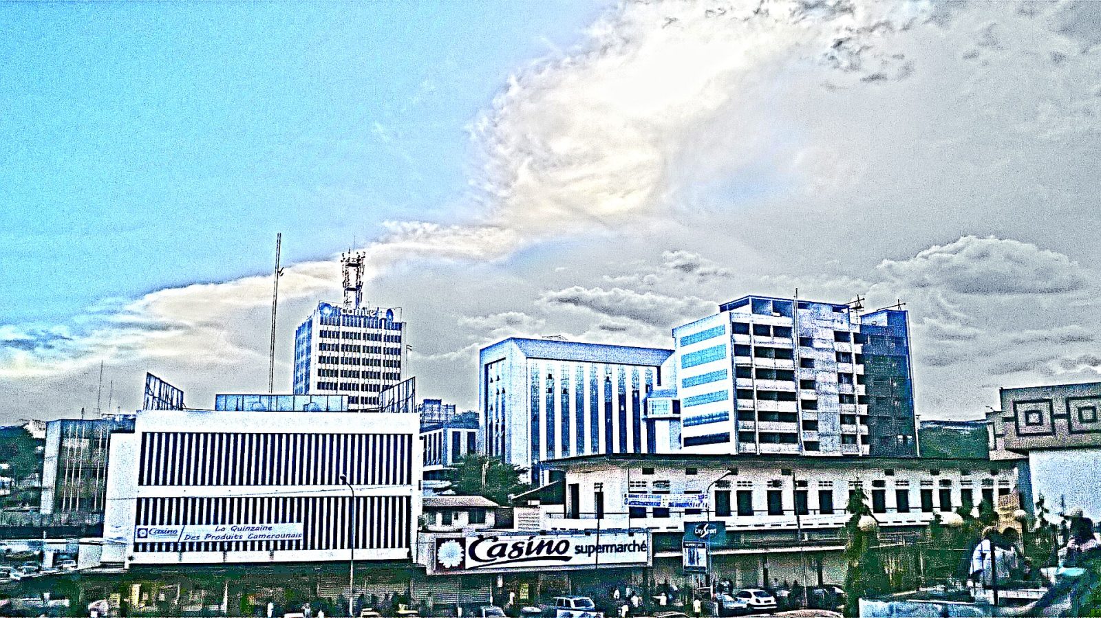 Central Yaoundé, where national economic policy is set